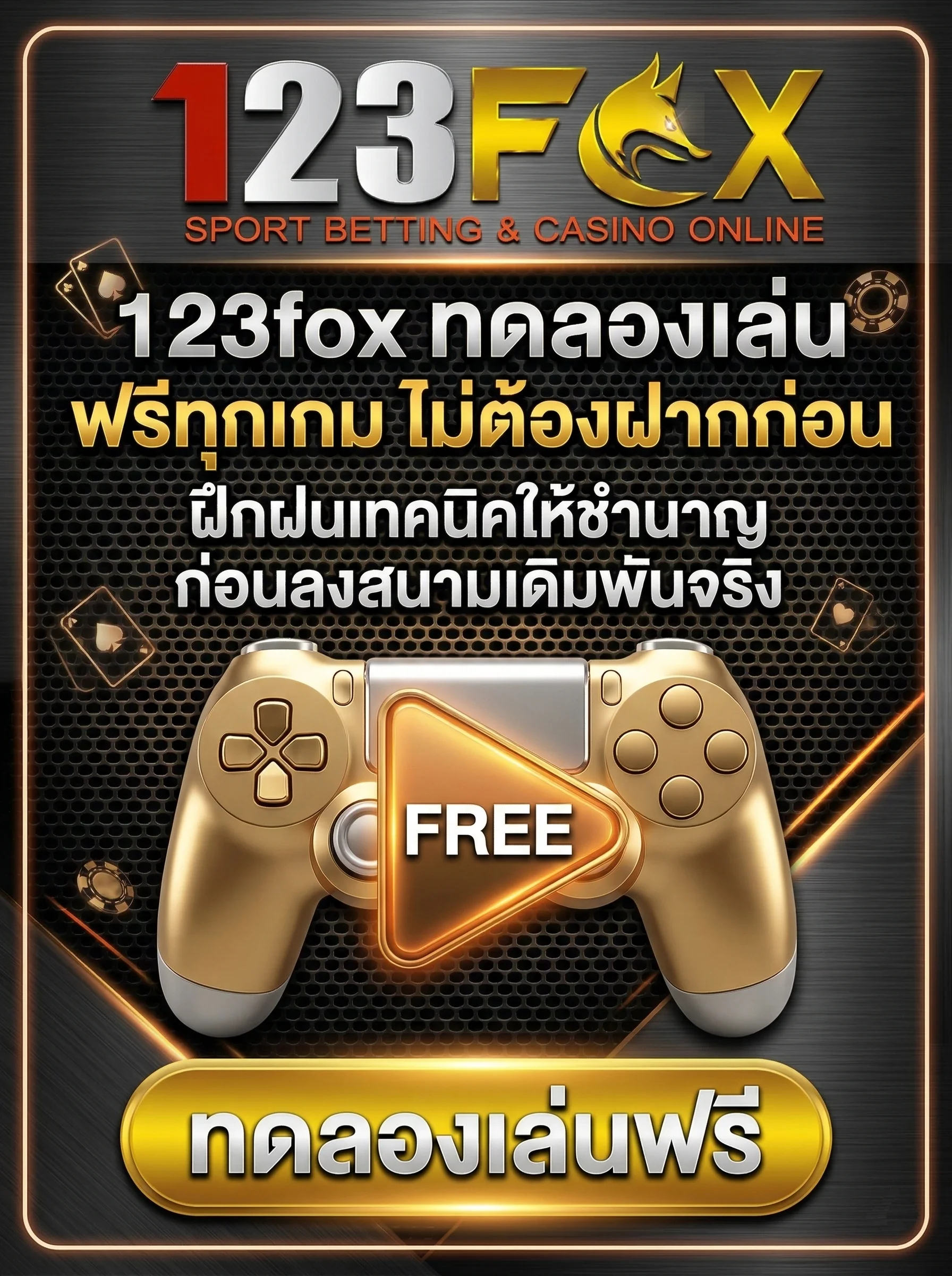 โหมด 123fox ทดลองเล่น ฟรีทุกเกมไม่ต้องฝากเงิน