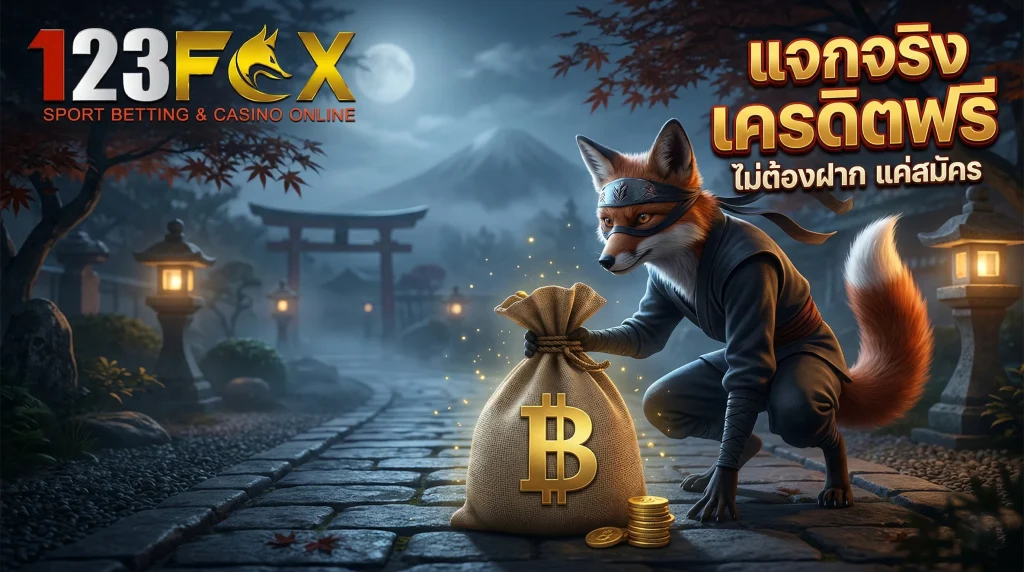 123FOX เครดิตฟรี โปรโมชั่นแจกจริงไม่ต้องฝากก่อน
