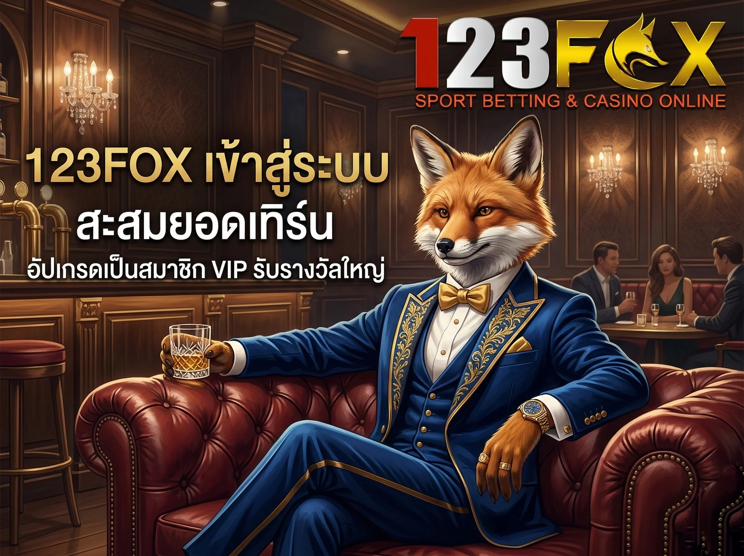 สิทธิประโยชน์สมาชิก VIP เมื่อ 123FOX เข้าสู่ระบบ และใช้งานอย่างต่อเนื่อง