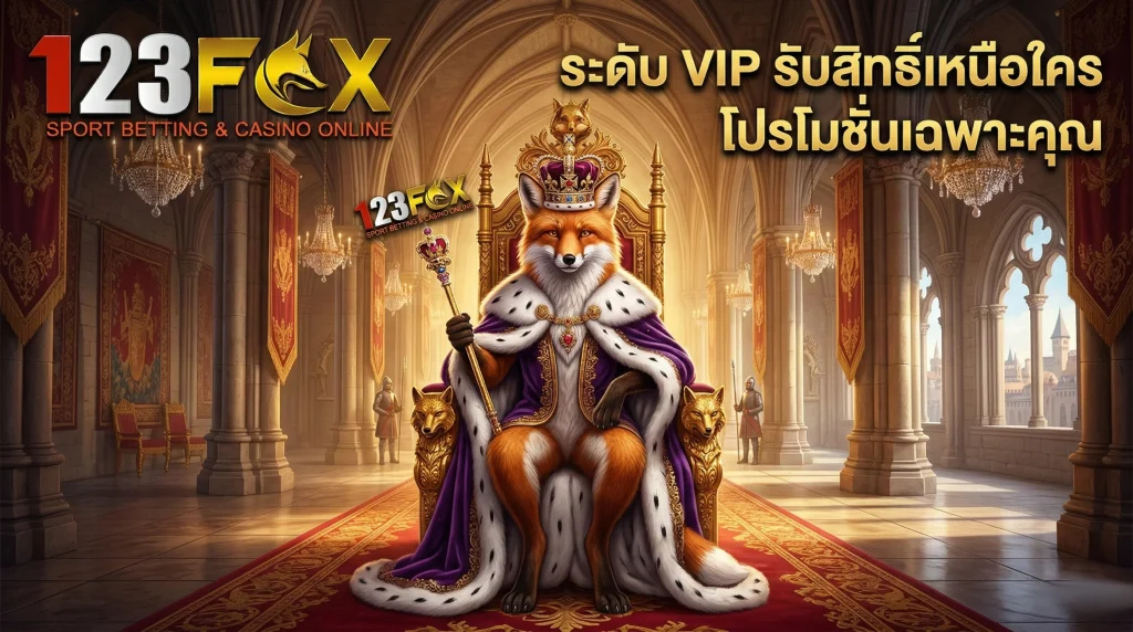 โปรโมชั่น VIP 123FOX สิทธิพิเศษและโบนัสเฉพาะสมาชิก VIP