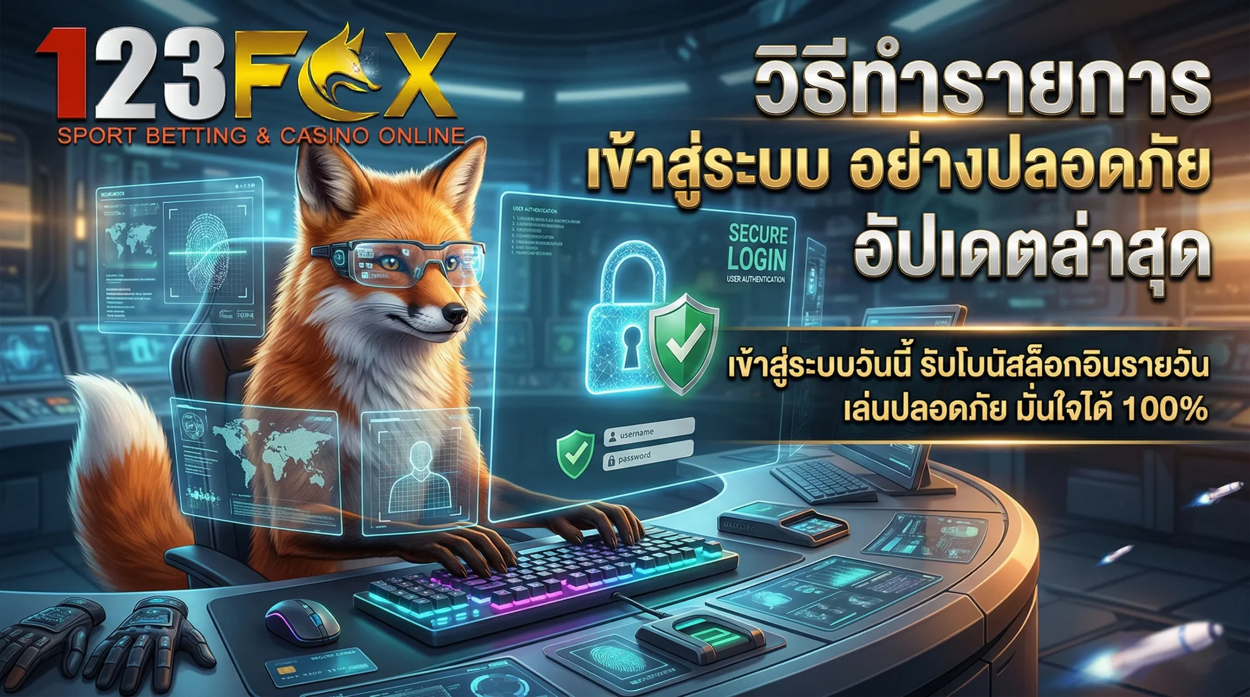 วิธีทำรายการ 123FOX เข้าสู่ระบบ อย่างปลอดภัย พร้อมรับโบนัสล็อกอิน