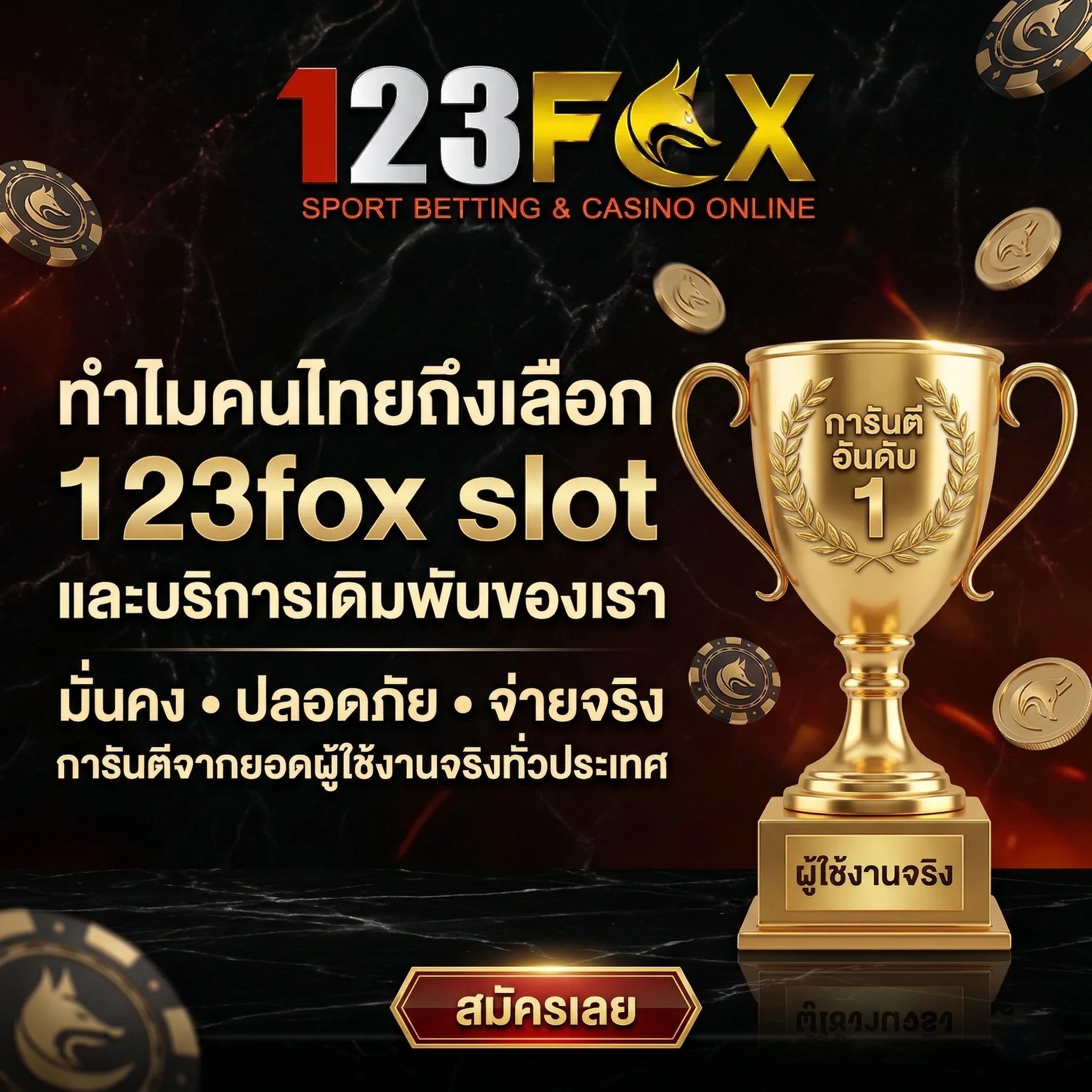 เหตุผลที่คนเลือกใช้งาน 123fox slot และคาสิโนออนไลน์