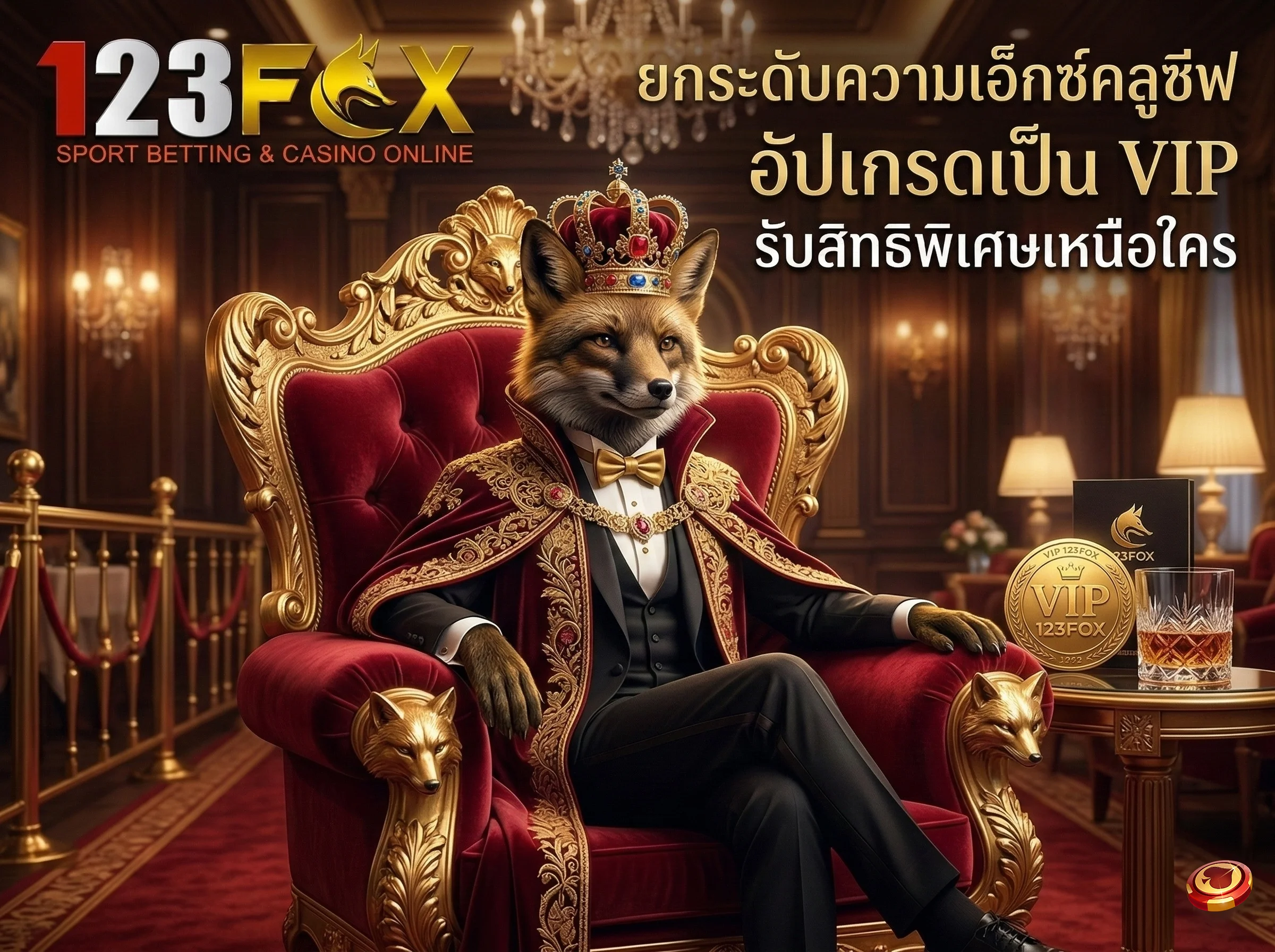 ทางเข้าเล่น 123fox อัปเกรดเป็นสมาชิก VIP เพื่อรับสิทธิพิเศษและโปรโมชั่นมากมาย