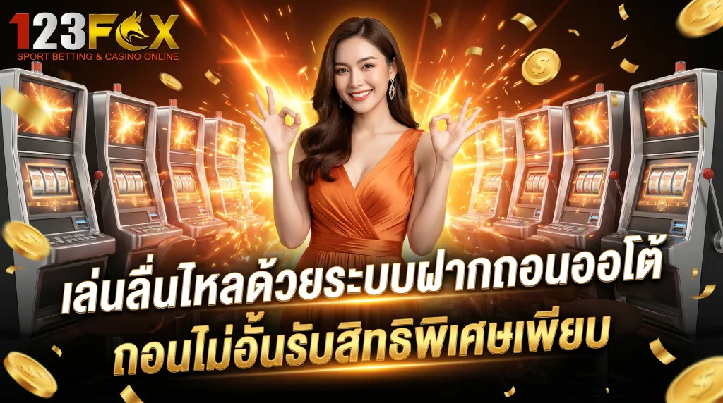 ระบบฝากถอนออโต้ 123FOX ถอนไม่อั้น