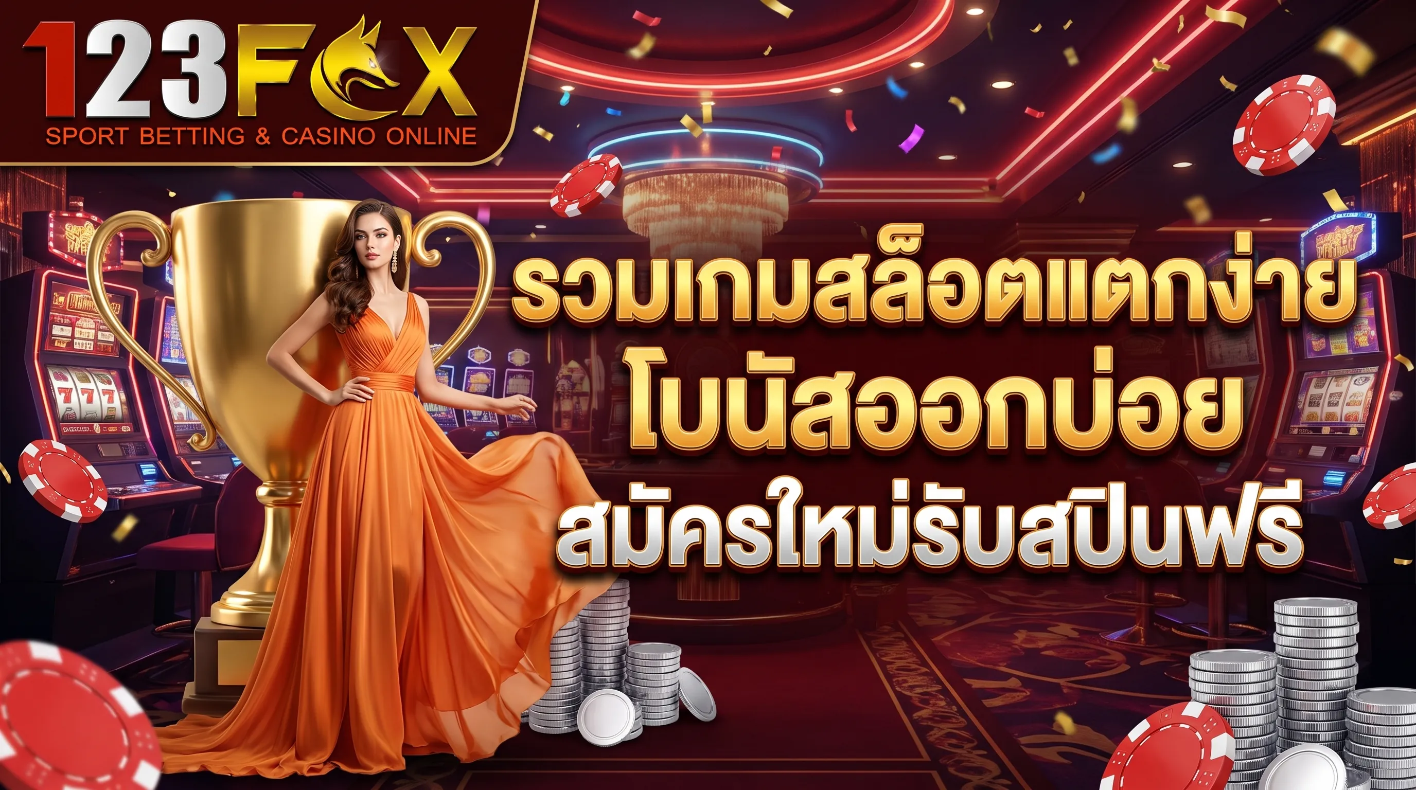 สล็อตแตกง่าย 123FOX โบนัสเยอะ
