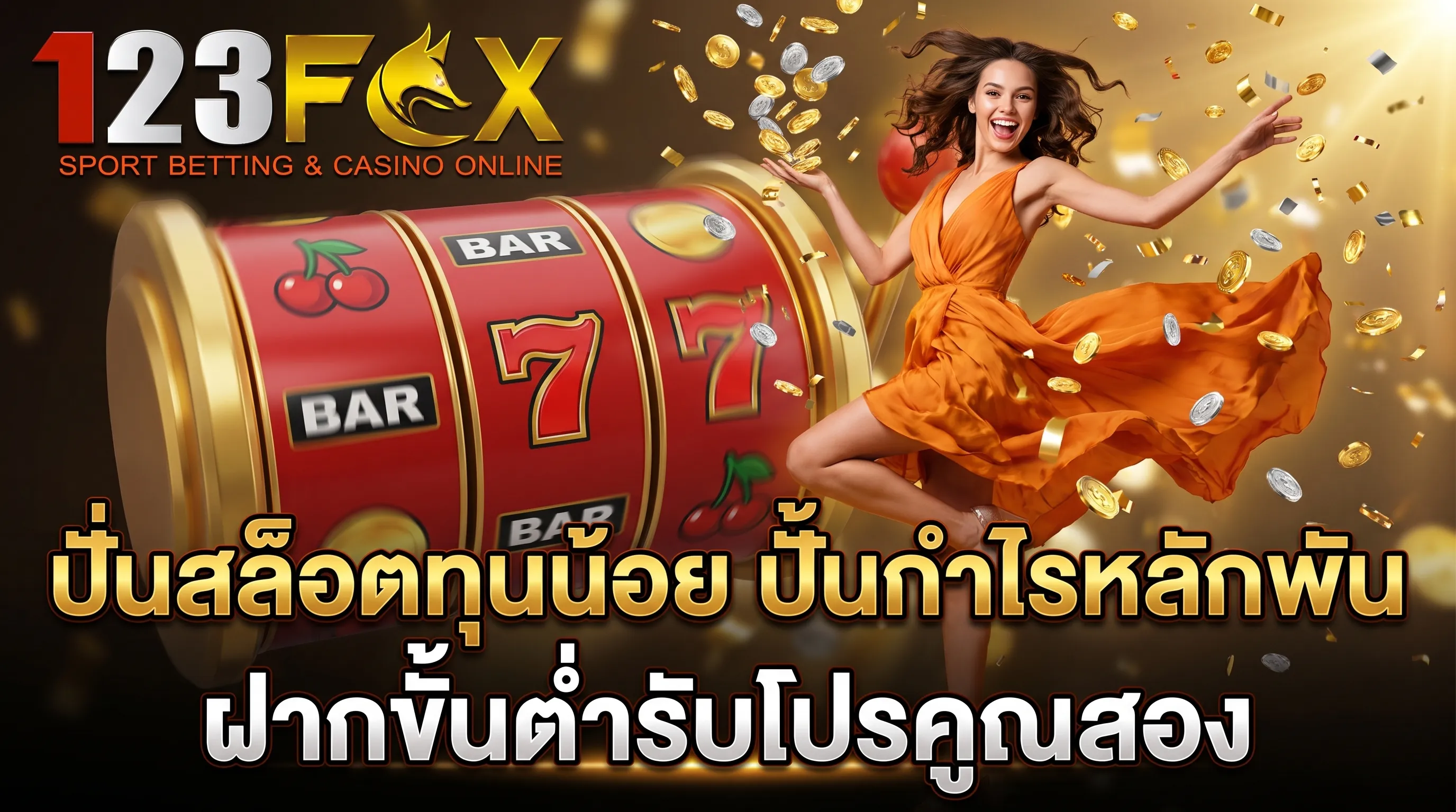 ปั่นสล็อตทุนน้อย 123FOX ทำกำไรง่าย